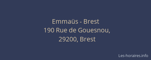 Emmaüs - Brest