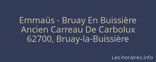 Emmaüs - Bruay En Buissière