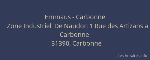 Emmaüs - Carbonne
