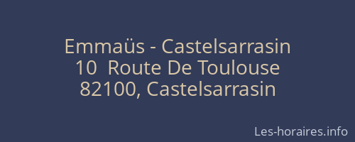 Emmaüs - Castelsarrasin