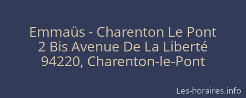 Emmaüs - Charenton Le Pont