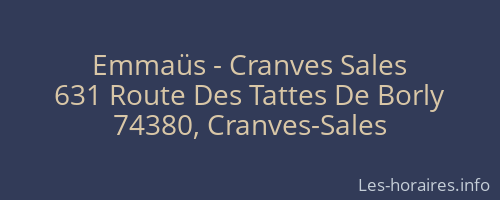 Emmaüs - Cranves Sales