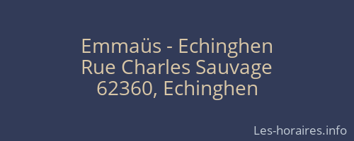 Emmaüs - Echinghen