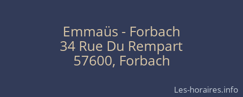 Emmaüs - Forbach