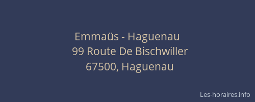 Emmaüs - Haguenau