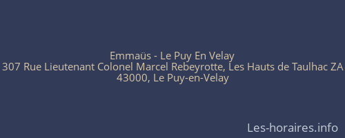 Emmaüs - Le Puy En Velay
