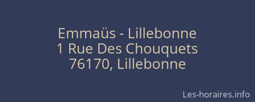 Emmaüs - Lillebonne