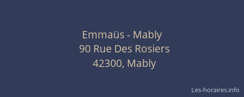 Emmaüs - Mably