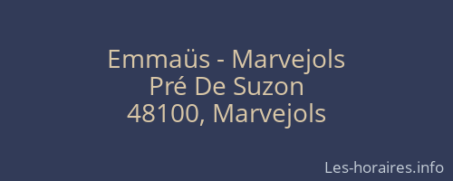 Emmaüs - Marvejols