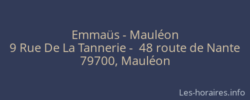 Emmaüs - Mauléon