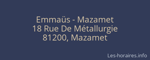 Emmaüs - Mazamet