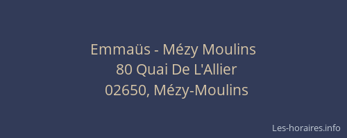 Emmaüs - Mézy Moulins
