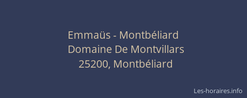 Emmaüs - Montbéliard