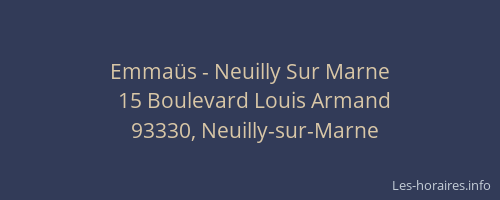 Emmaüs - Neuilly Sur Marne