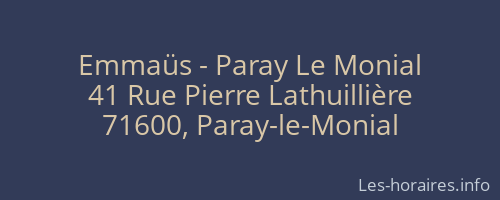 Emmaüs - Paray Le Monial
