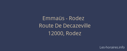 Emmaüs - Rodez
