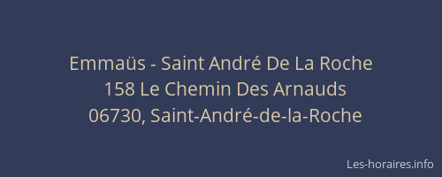 Emmaüs - Saint André De La Roche