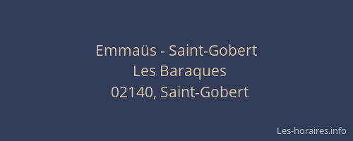 Emmaüs - Saint-Gobert