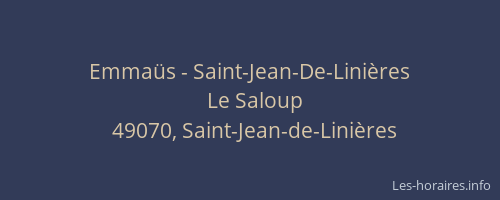 Emmaüs - Saint-Jean-De-Linières
