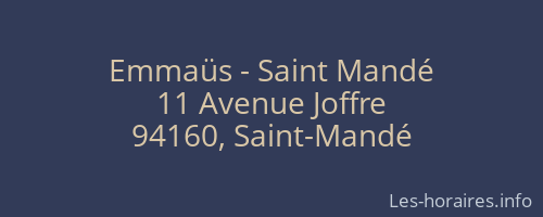 Emmaüs - Saint Mandé