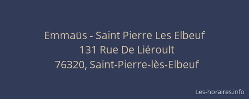 Emmaüs - Saint Pierre Les Elbeuf