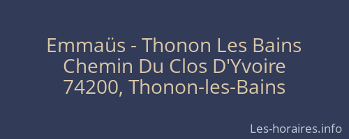 Emmaüs - Thonon Les Bains