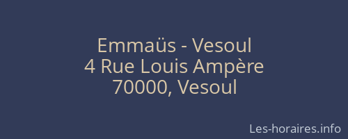 Emmaüs - Vesoul
