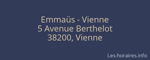 Emmaüs - Vienne