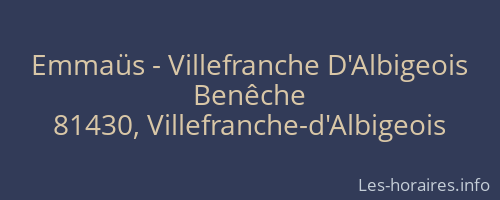 Emmaüs - Villefranche D'Albigeois