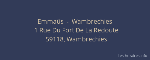 Emmaüs  -  Wambrechies