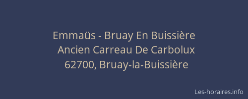 Emmaüs - Bruay En Buissière