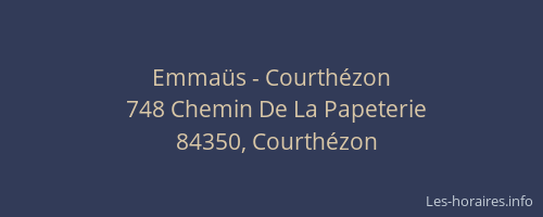 Emma&uuml;s - Courth&eacute;zon