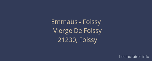 Emma&uuml;s - Foissy