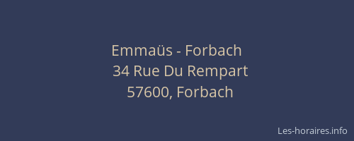 Emma&uuml;s - Forbach
