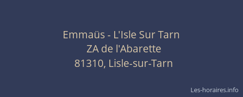 Emma&uuml;s - L'Isle Sur Tarn