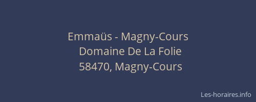 Emma&uuml;s - Magny-Cours