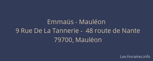 Emmaüs - Mauléon