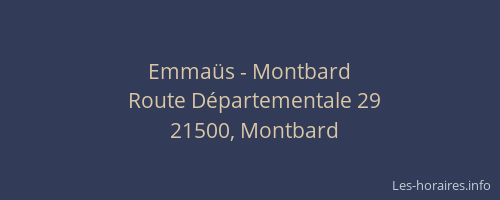 Emma&uuml;s - Montbard
