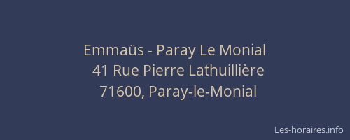 Emma&uuml;s - Paray Le Monial