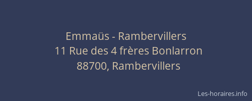 Emma&uuml;s - Rambervillers