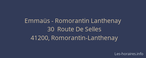 Emma&uuml;s - Romorantin Lanthenay