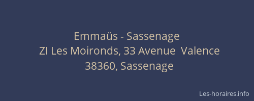 Emmaüs - Sassenage