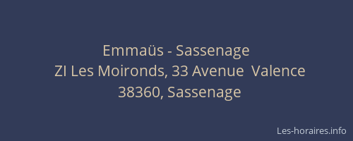 Emma&uuml;s - Sassenage