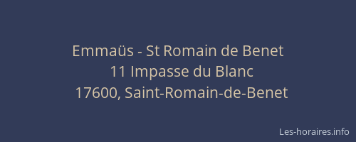 Emma&uuml;s - St Romain de Benet