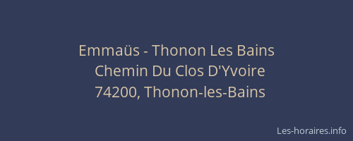Emma&uuml;s - Thonon Les Bains
