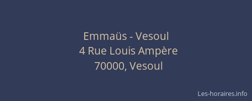Emmaüs - Vesoul
