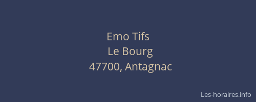 Emo Tifs