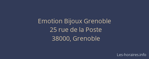 Emotion Bijoux Grenoble