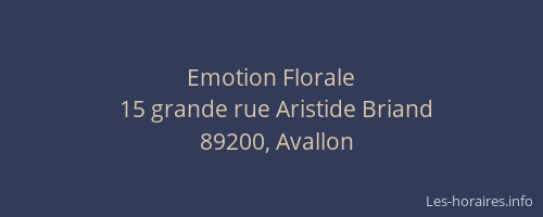 Emotion Florale