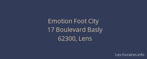 Emotion Foot City
